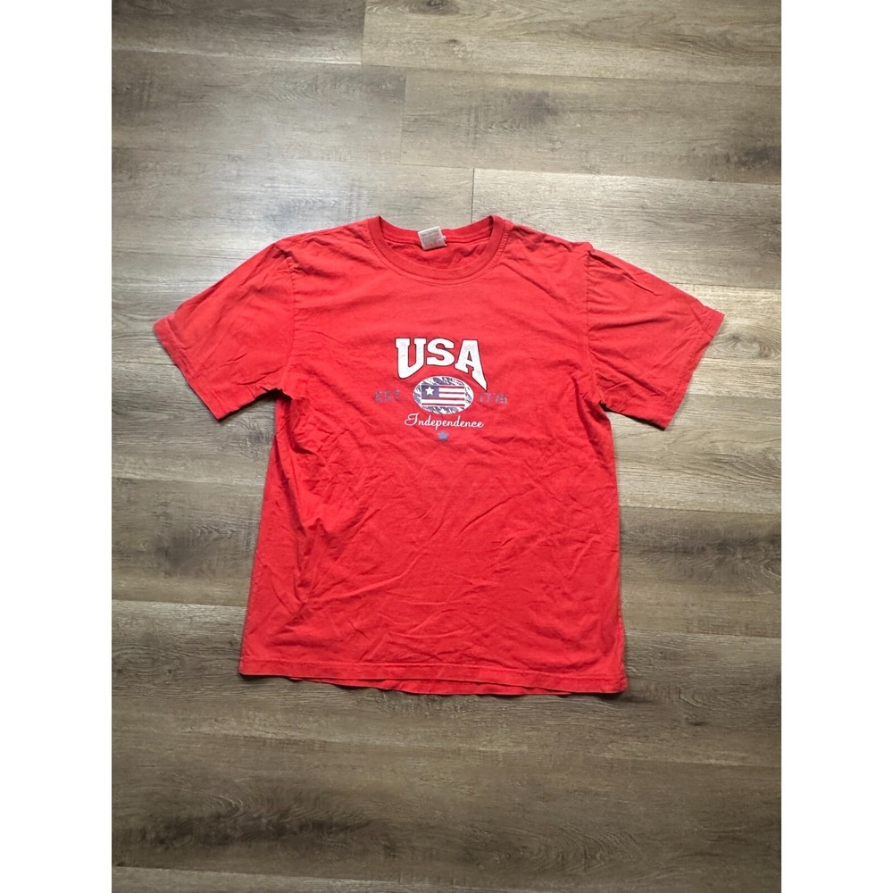 Vintage Old Mill T-Shirt Men's XL Red Short Sleeve USA Graphic‎ Print